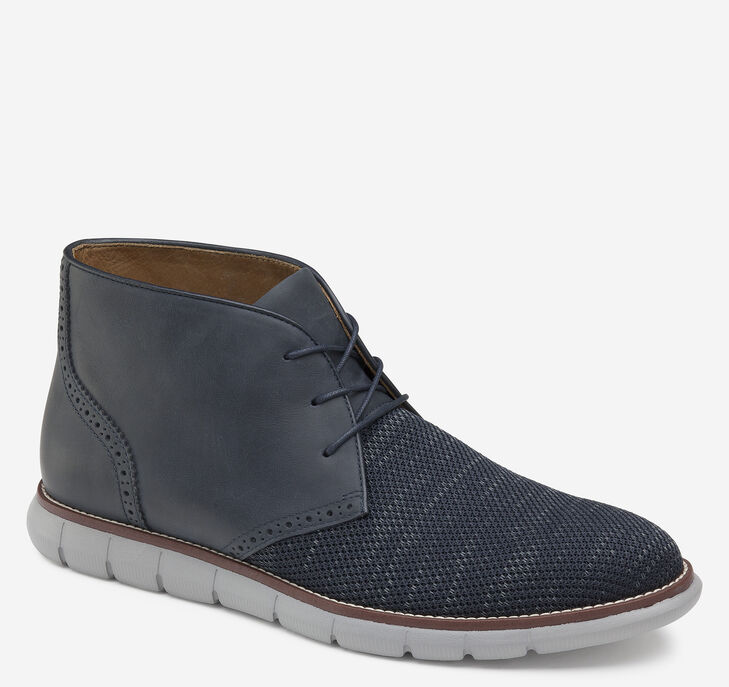 Johnston & Murphy Holden Knit Chukka Stövlar Herr - Marinblå Stövlar [TD0618573]